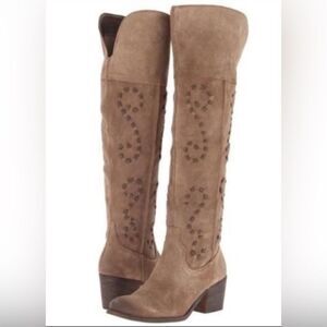 CARLOS By Carlos Santana NOBLE Boots Over The Knee Suede 8